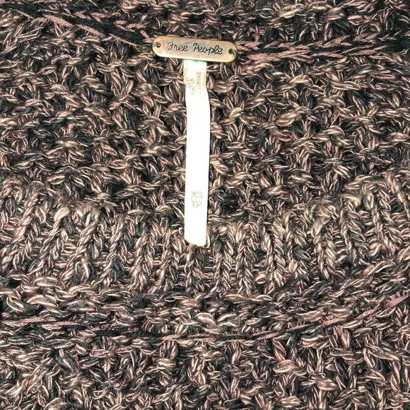 Free People Marled Purple & Black Knit Sweater - Picture 8 of 10